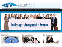 Tablet Screenshot of landmarkservicesllc.com